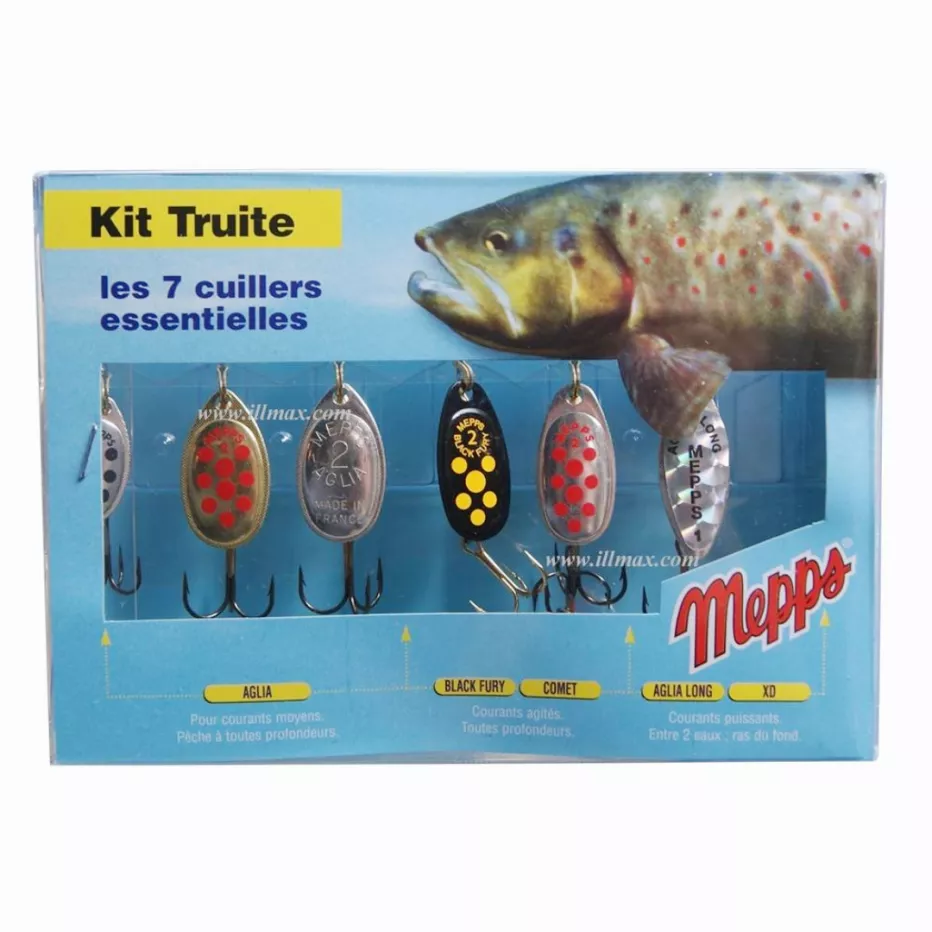 lot de cuillère de pêche pour la truite marque mepps