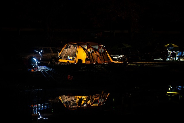 campement pêche de nuit