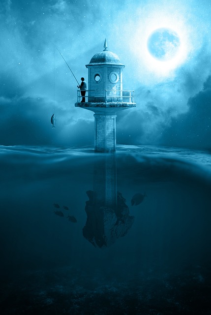 pêche nuit sur un phare